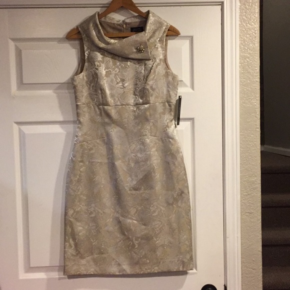 Tahari Dresses & Skirts - Tahari NWT size 6 champagne gold color!!